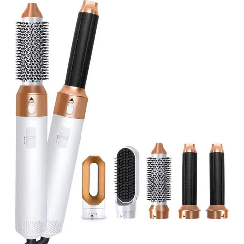 FRETE GRÁTIS - Escova Ellegance Deluxe Hair 5 em 1, Alisa, Seca, Modela, Faz Cachos e Anti-Frizz