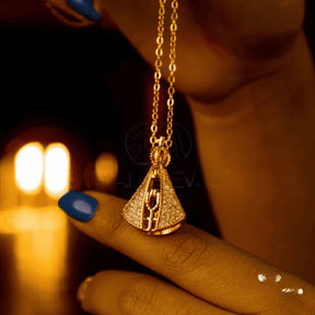 Colar Nossa Senhora Aparecida Dupla Face - Zircônia Premium & Folhado a ouro 14K [COMPRE 1 LEVE 2]