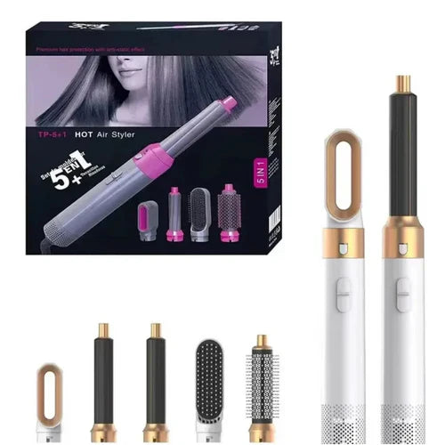 FRETE GRÁTIS - Escova Ellegance Deluxe Hair 5 em 1, Alisa, Seca, Modela, Faz Cachos e Anti-Frizz