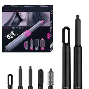 FRETE GRÁTIS - Escova Ellegance Deluxe Hair 5 em 1, Alisa, Seca, Modela, Faz Cachos e Anti-Frizz