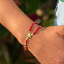 Pulseira Terço Cristal – Fé e Elegância em Cada Detalhe
